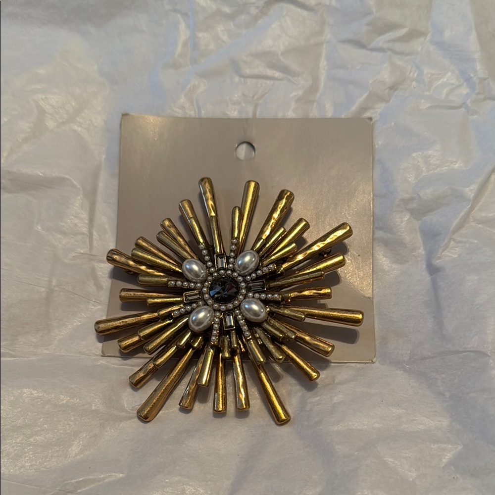 Chico's Gold and Silver Brooch